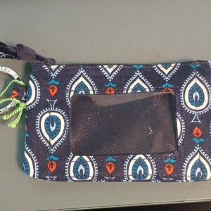 Vera Bradley Navy and White Patterned Pouch